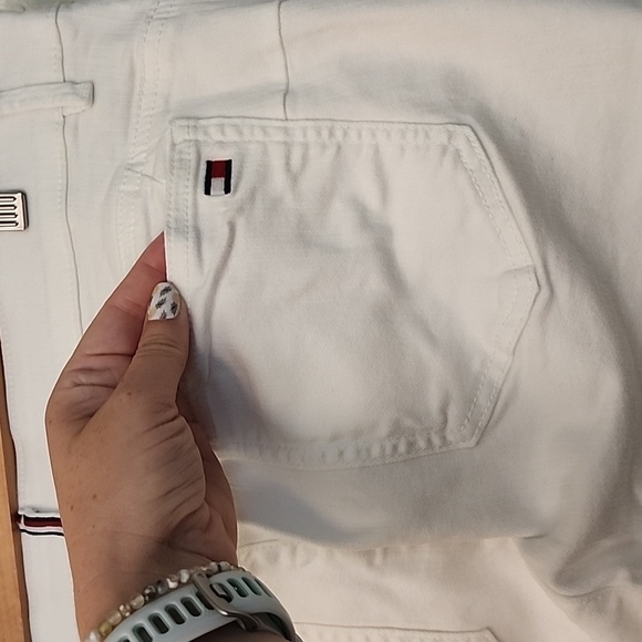 Tommy Hilfiger White Cuffes Skinny Pant - Picture 12 of 14